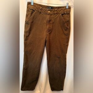 FORMER Men’s Size 34x30 Canvas Distend Carpenter Pants Brown Heavy Duty